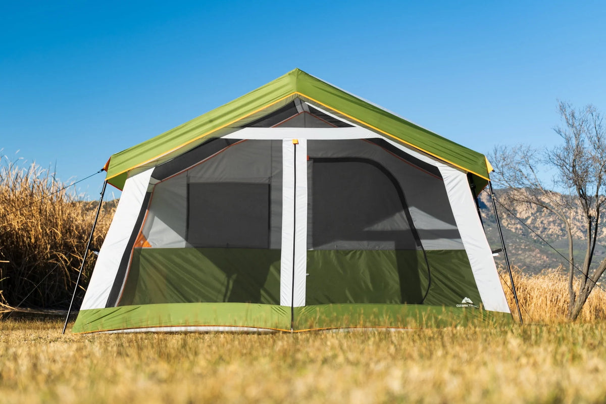 8-Person Cabin Tent with Screen Porch, Green I3681