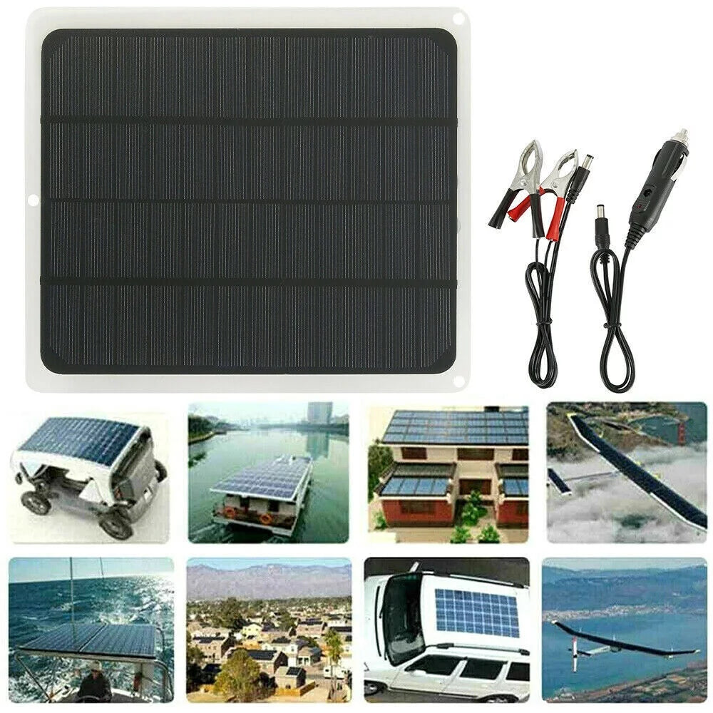 20W Solar Panel 12V Battery Charger D9210