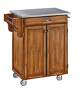 Kitchen Cart with Stainless Steel Top Y28175