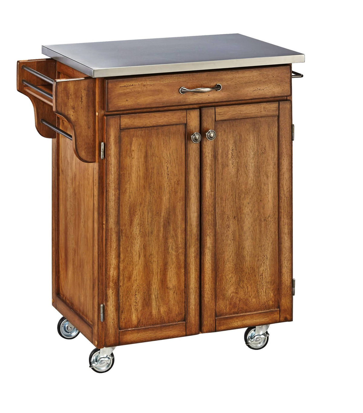 Kitchen Cart with Stainless Steel Top Y28175