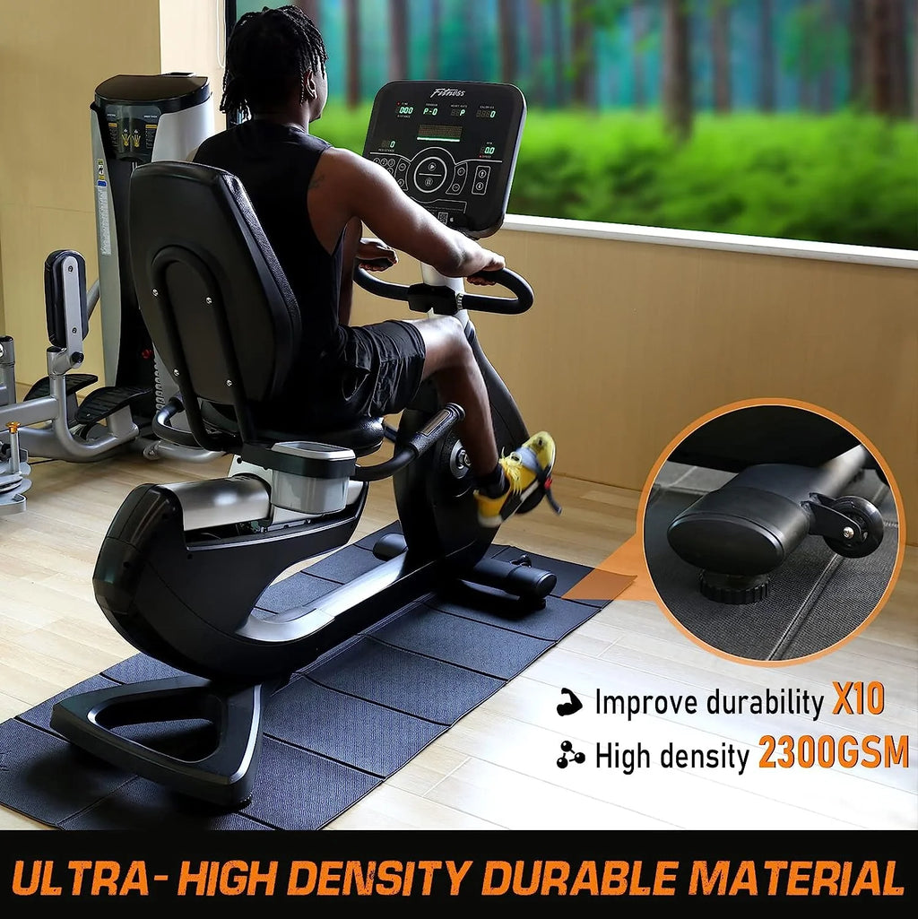 Foldable Treadmill Mat, 68"x24"/72"x32", High Density, Non-Slip Exercise Equipment Mat Q981