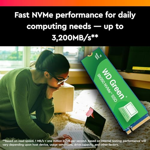 500GB WD Green SN350 NVMe Internal SSD Solid State Drive Z9551