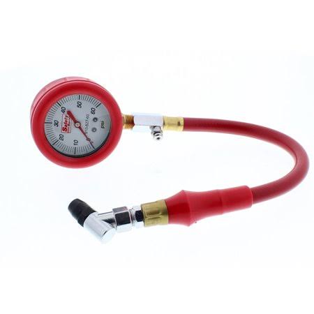 Liquid-Filled Tire Pressure Gauge with Hose 0-30 PSI X342779
