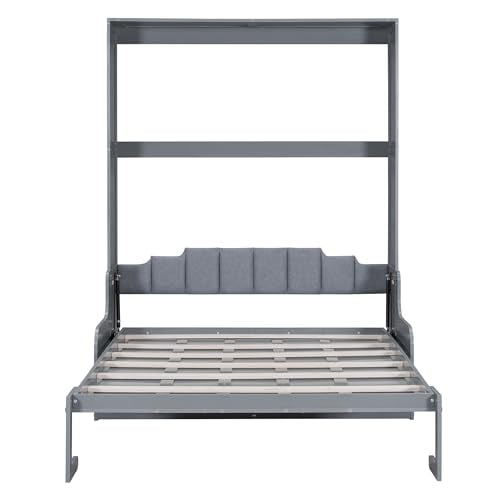 Queen Size Wooden Murphy Bed with Cushion R923