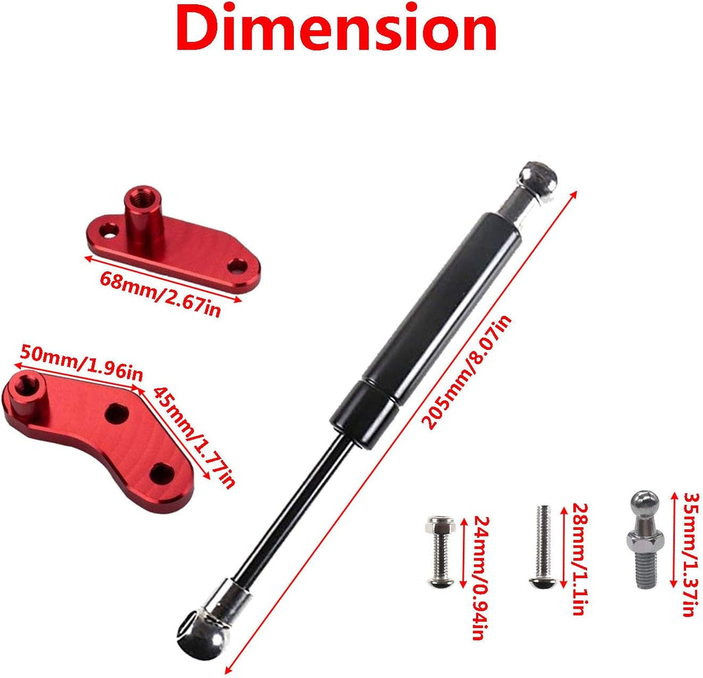Door Opener Kits Door Shocks Struts Compatible with 2017-2022 Can Am Maverick X3 and X3 Max Front and Rear Doors (Red) Pack of 2 I3253