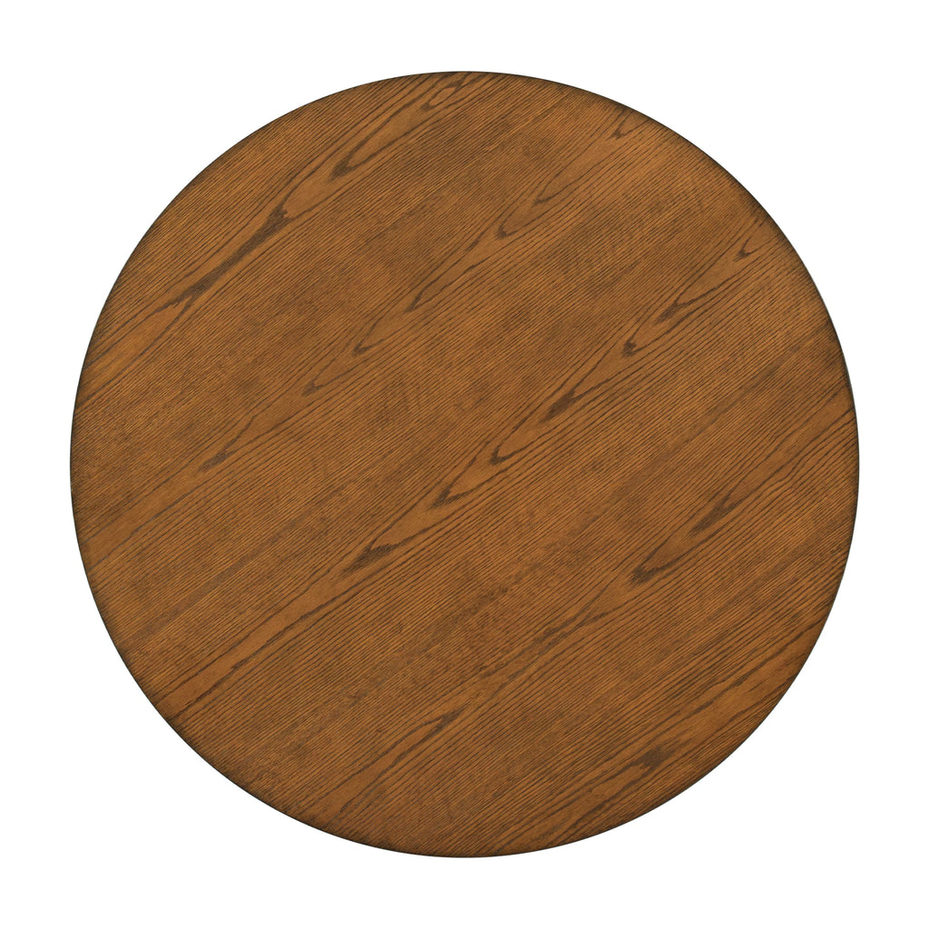 Mid-Century Solid Wood Round Dining Table T623