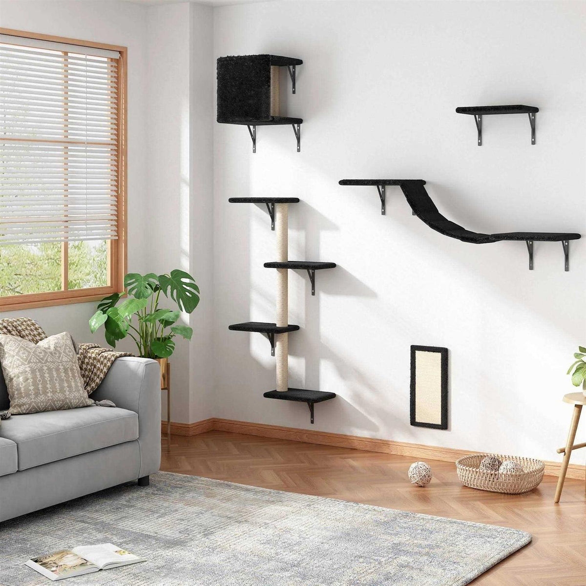 Wall Mounted Shelves Set Cat Tree P45502