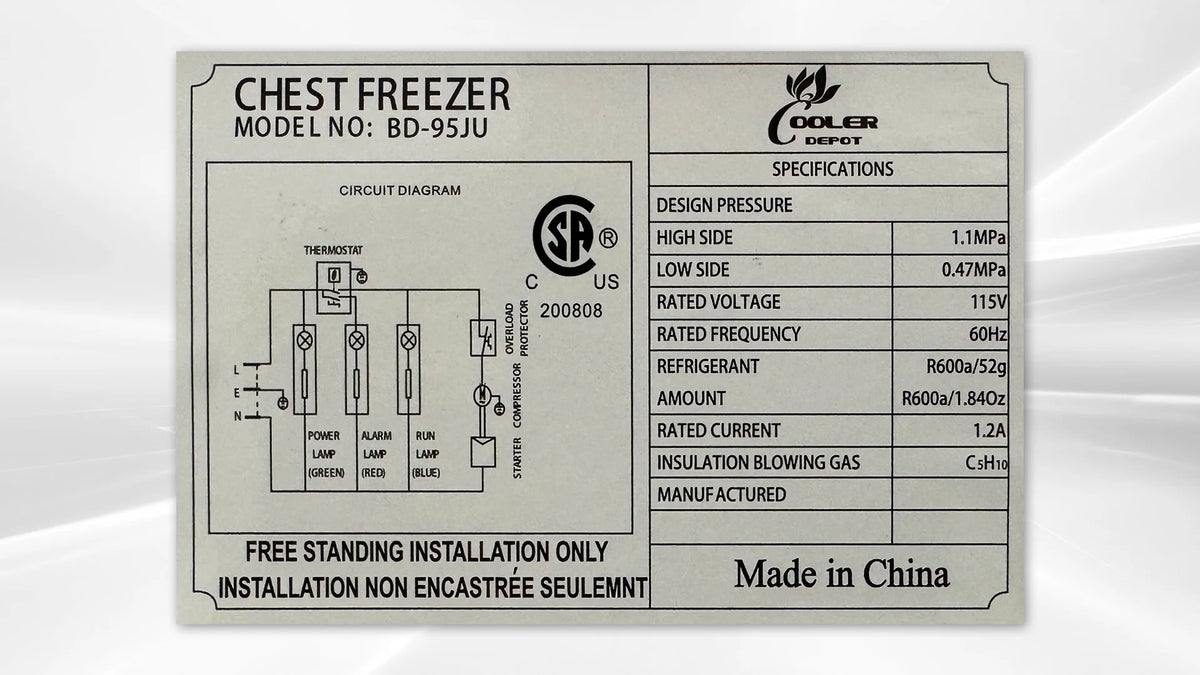 3.5 Cu. ft. Chest Freezer V438855