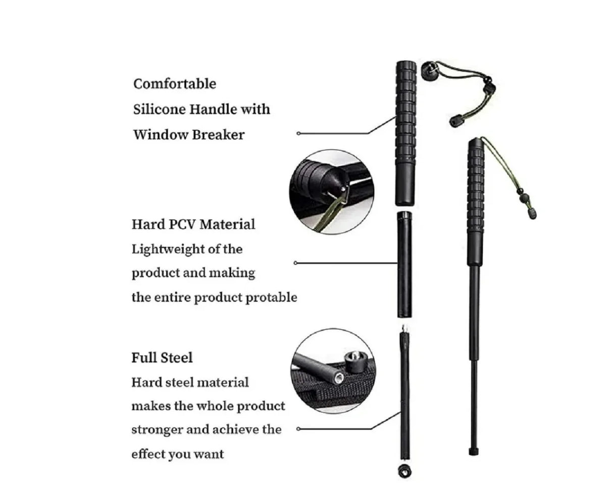 Portable Telescopic Sticks with Non-Slip Handle (18 inche) M6551