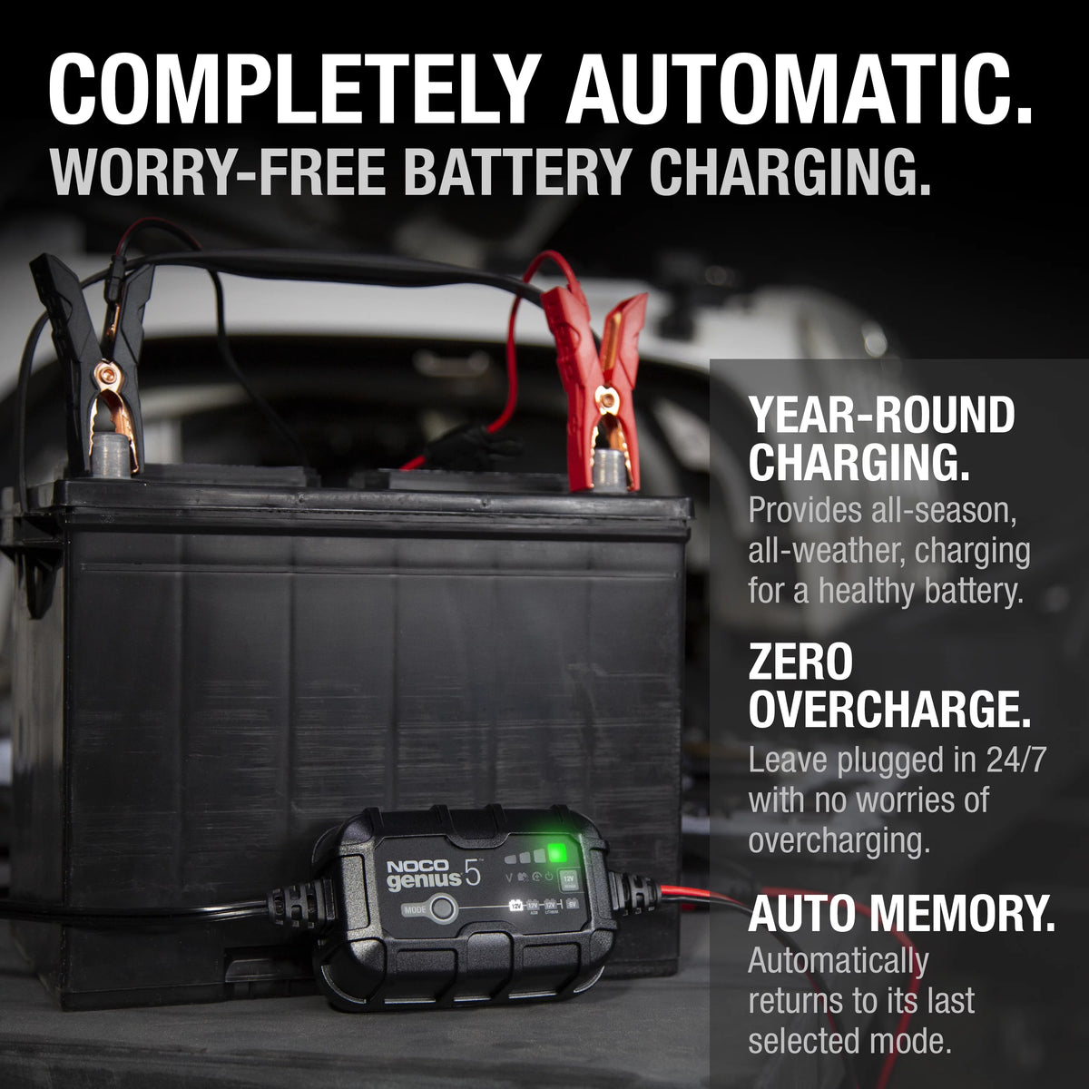 6V/12V 5A Smart Battery Charger and Maintainer P7164