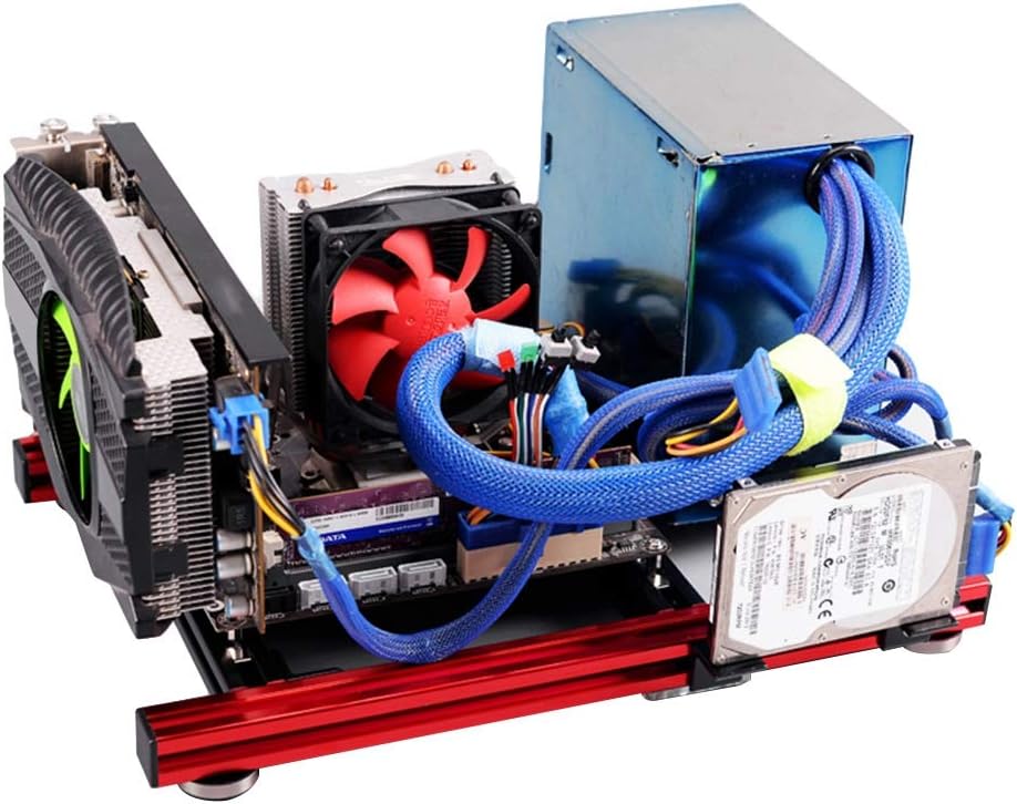 DIY ATX Open Air Case Bracket Mini M-ATX Aluminum Alloy PC Case G2339