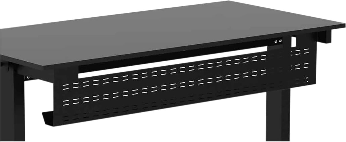 Black Under Desk Cable Management Tray E6915