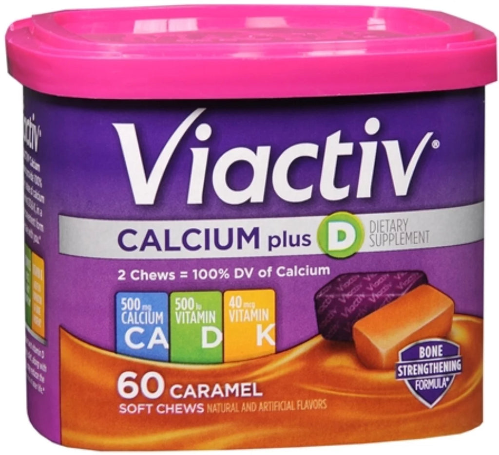 Calcium Soft Chews Caramel 60 Each (Pack of 3) F66796