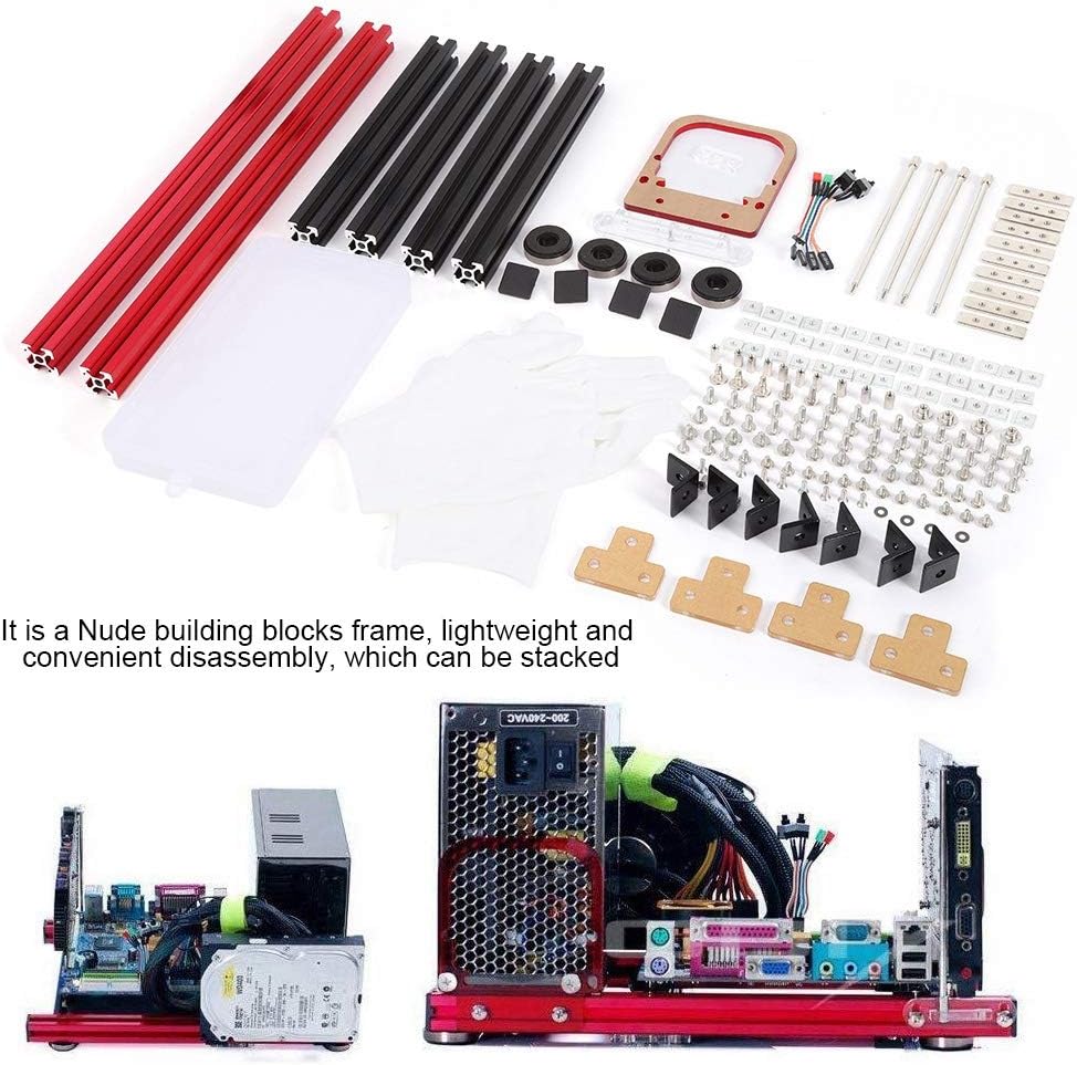 DIY ATX Open Air Case Bracket Mini M-ATX Aluminum Alloy PC Case G2339
