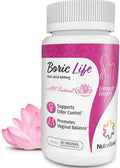 Boric Acid Vaginal Suppositories, 30 Count, 600mg, 100% Pure A203
