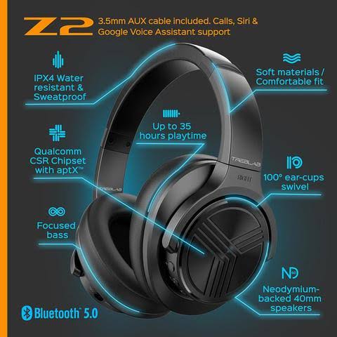Z2 Bluetooth Noise-Cancelling Headphones A791