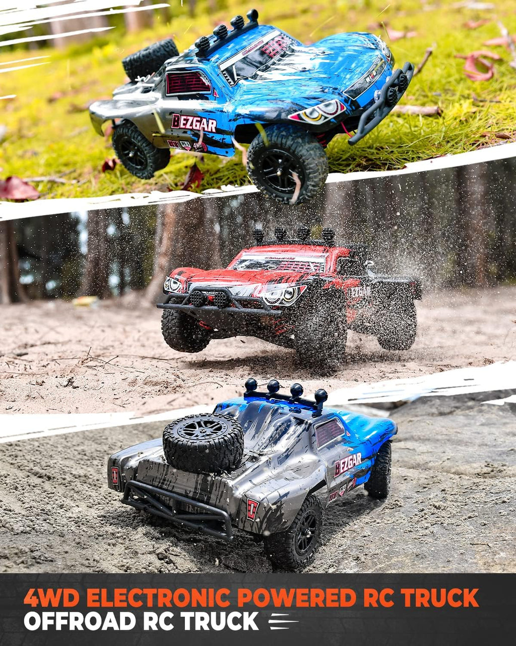 1:18 Scale 4WD Remote Control Truck with 2 Rechargeable Batteries R540423