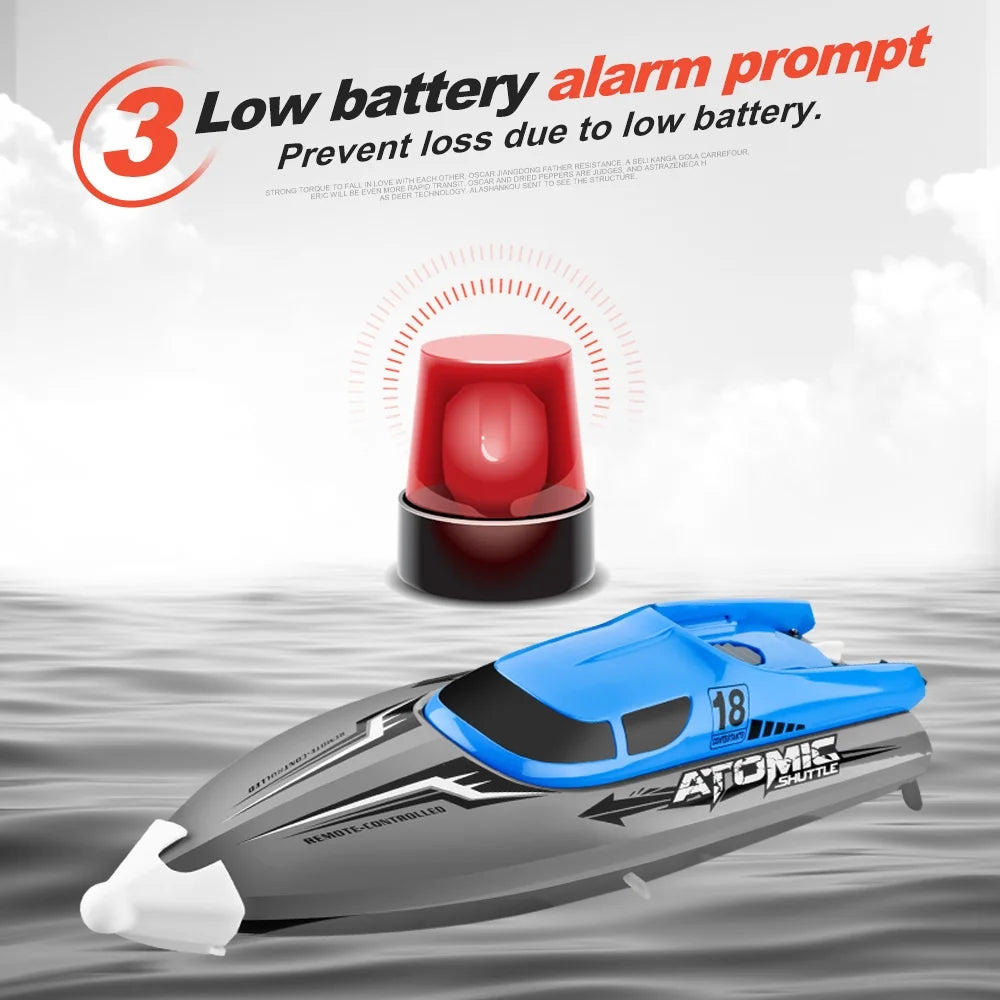 RC Boat Remote Control Boat 30KMH IPV7 Waterproof 2.4GHz 4 Channel Racing Boat C648965