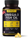 Omega 3 Fish Oil Capsules 550 Mg EPA & 365 Mg DHA 60 Softgels P72262