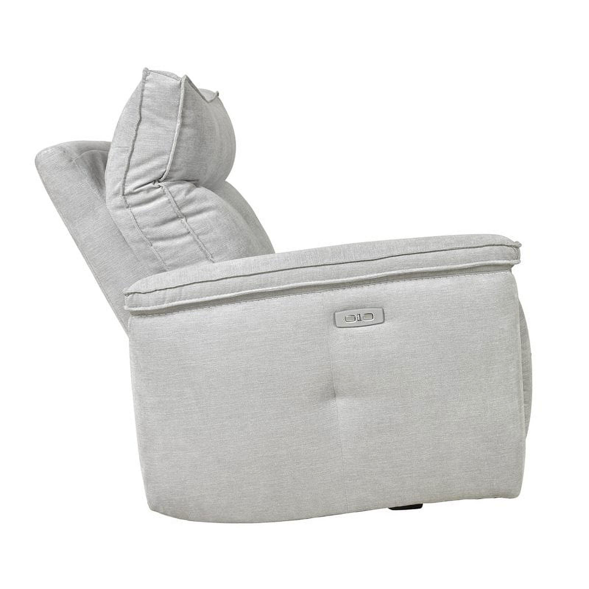 3-Piece Wood & Fabric Sofa in Mist Gray B604