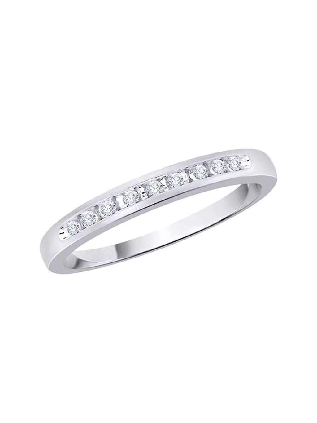 10K Gold Diamond Wedding Band Q3057