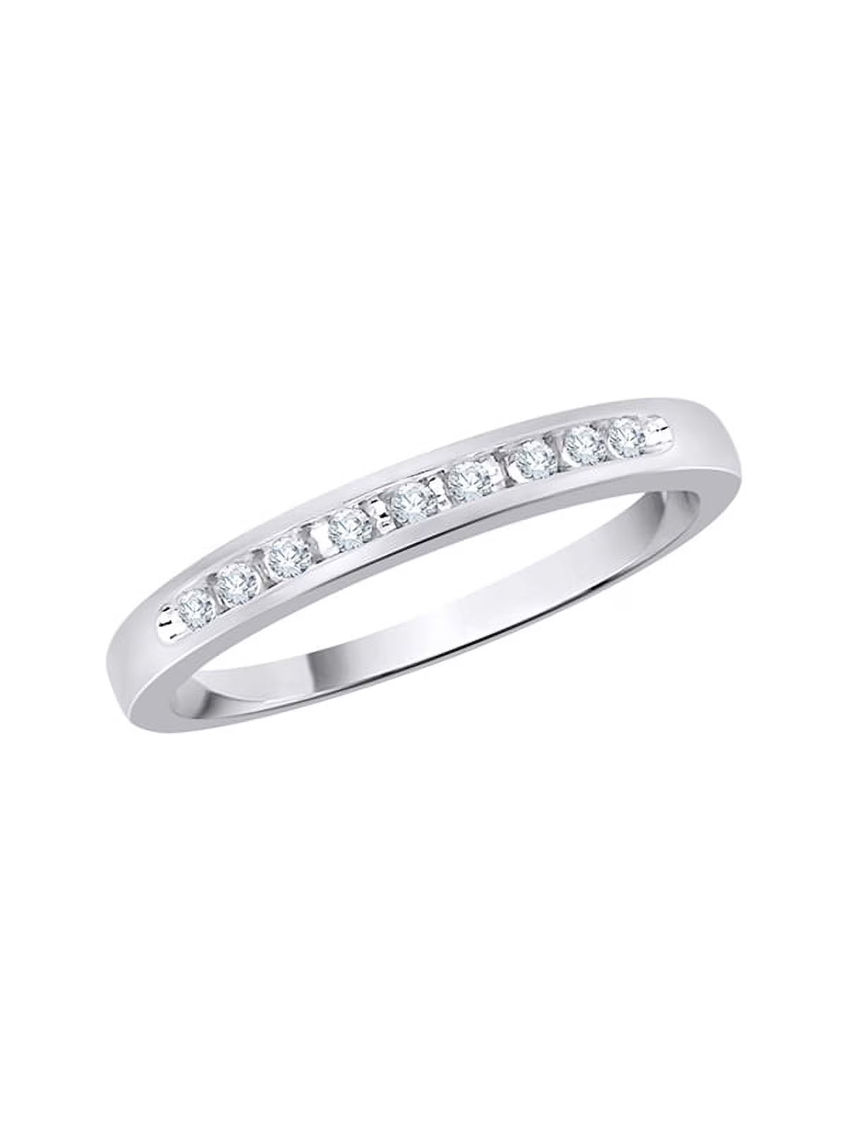 10K Gold Diamond Wedding Band Q3057