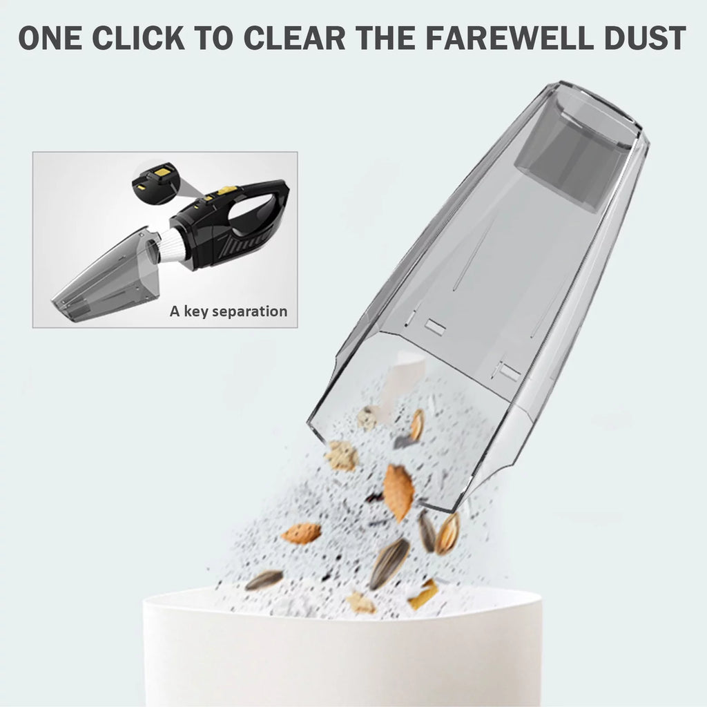 Wireless Handheld Vacuum Cleaner Portable Strong Suction Dry Wet Vacuum Sweeper M335951