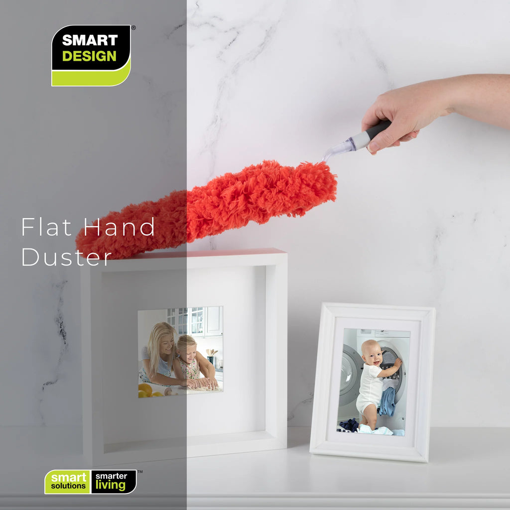 Microfiber Hand Duster Flat Non-Slip Grip Machine Washable U7332