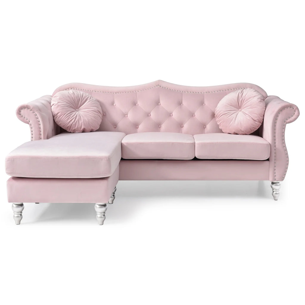 Pink Sofa Chaise T3930