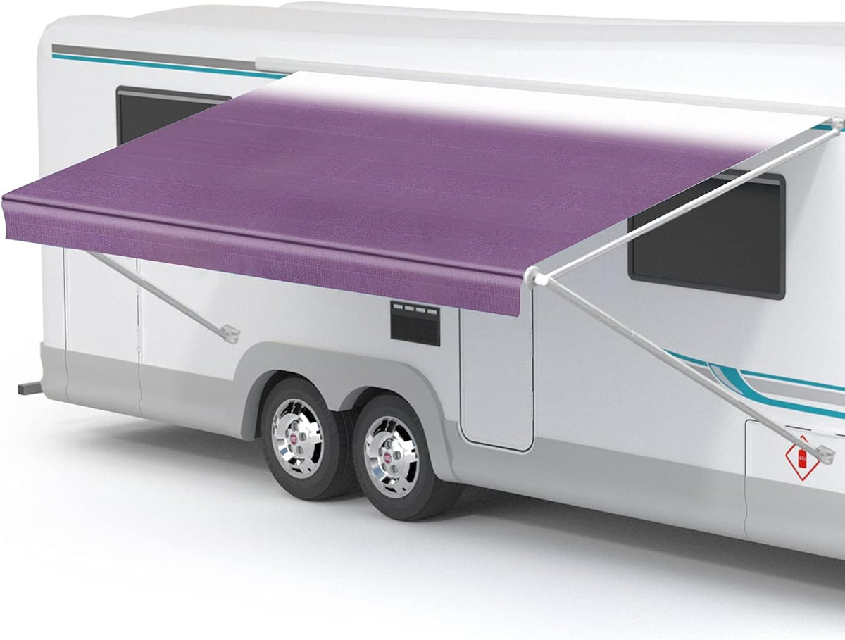 Waterproof Vinyl RV Awning Fabric Replacement Shade Screen - 15' P249354
