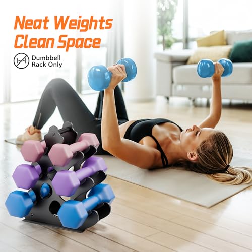 Compact Dumbbell Rack Stand with Anti-Slip Pads A741780