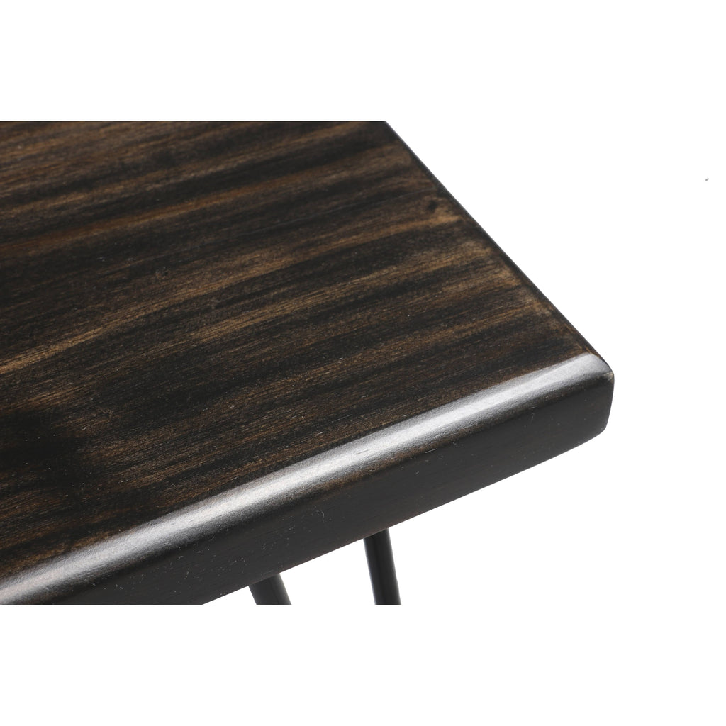 Dark Brown Wood Bench S817726
