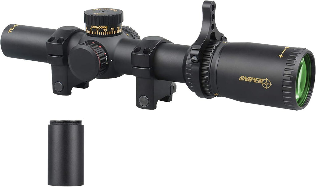1-6X24 FFP Scope with Red/Green Illuminated Reticle and Scope Mount F3520