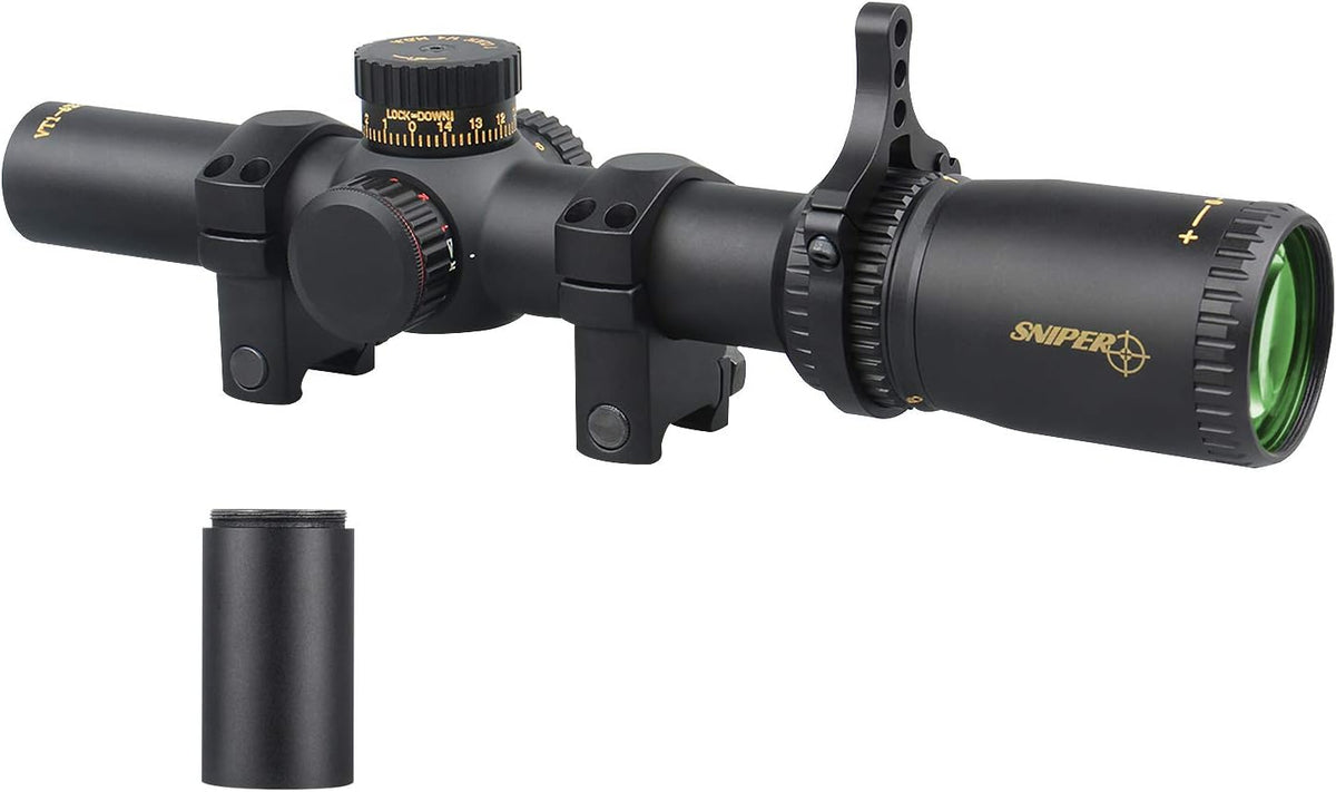1-6X24 FFP Scope with Red/Green Illuminated Reticle and Scope Mount F3520