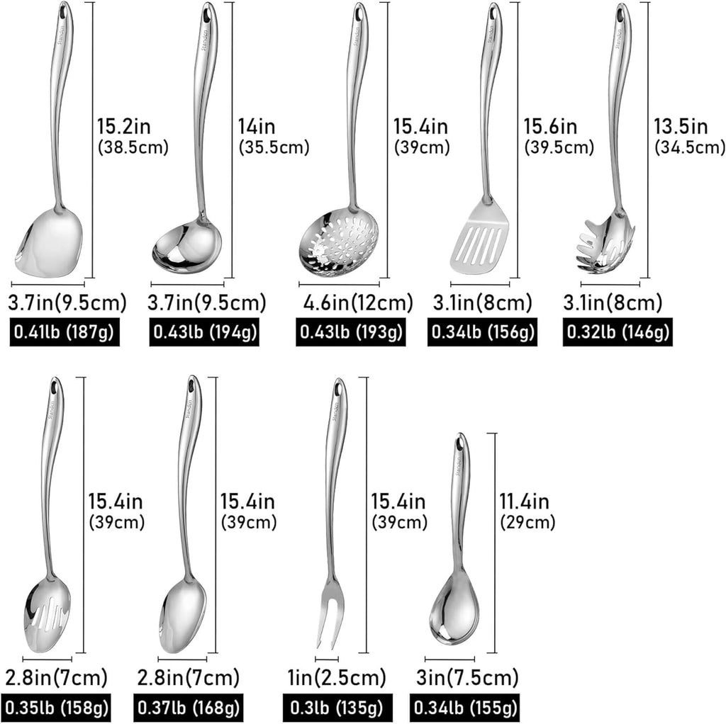 304 Stainless Steel 9 PCS Kitchen Utensil Set T92039