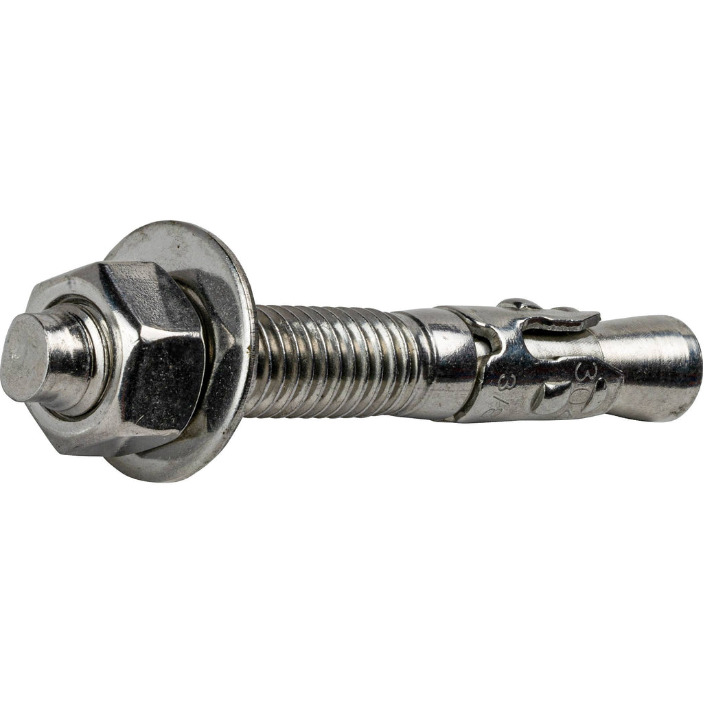 5/8x22 x 3-1/2x22 Stainless Steel 304 Wedge Anchors Qty 25 T2861