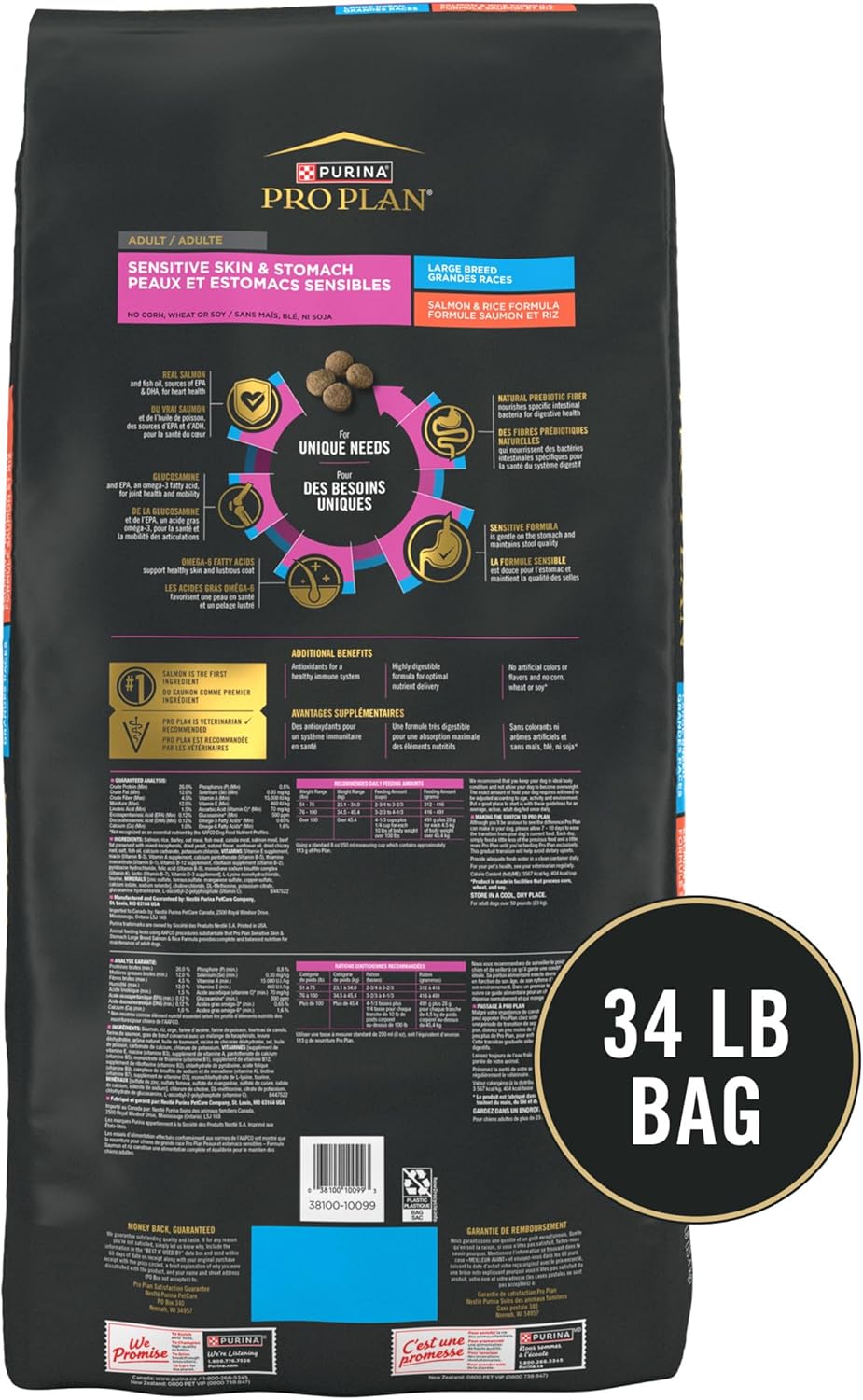 34 Pound Salmon and Rice Dog Food O3091
