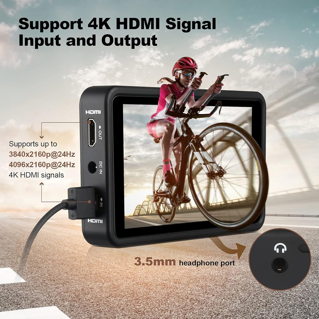 5.5 inch Touch Screen Camera Monitor 1920x1080 IPS 4K E19914