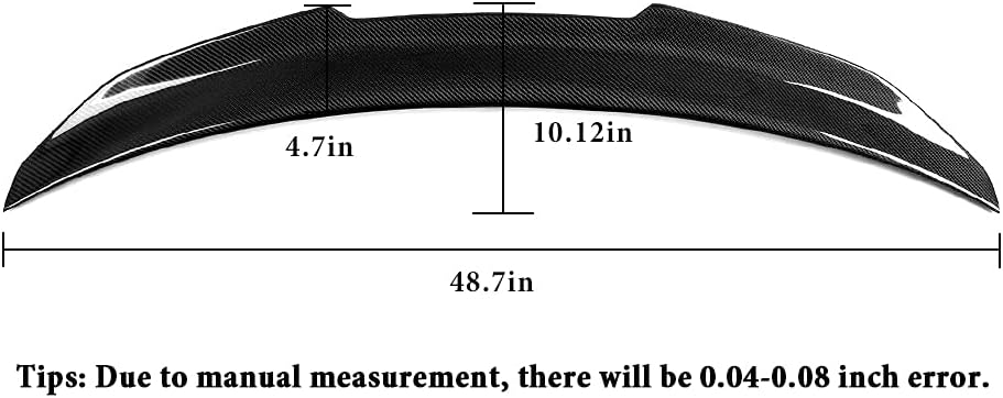Dry Carbon Fiber Rear Trunk Spoiler Wing Q4970