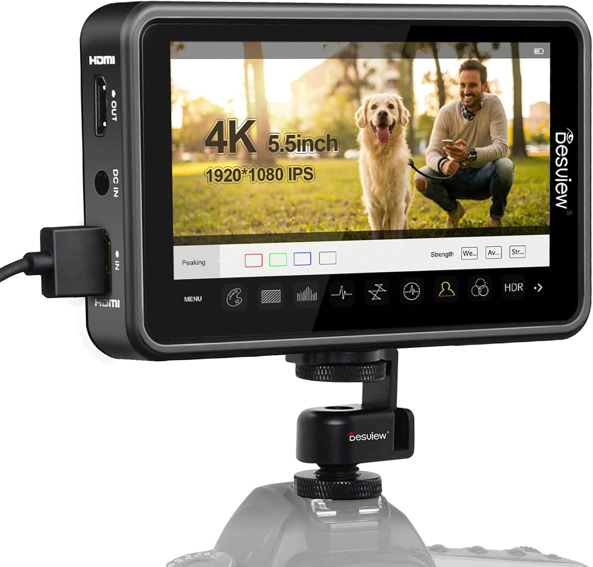 5.5 inch Touch Screen Camera Monitor 1920x1080 IPS 4K E19914