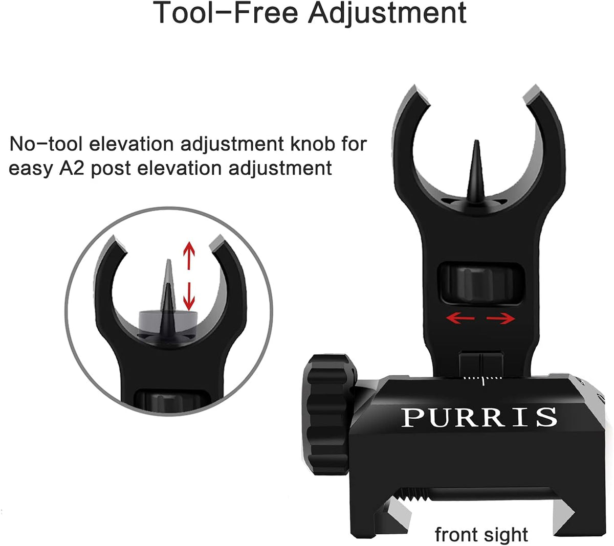 Flip Up Iron Sights Aluminum Front and Rear Set H422