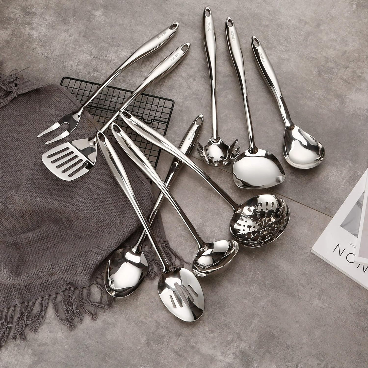 304 Stainless Steel 9 PCS Kitchen Utensil Set T92039