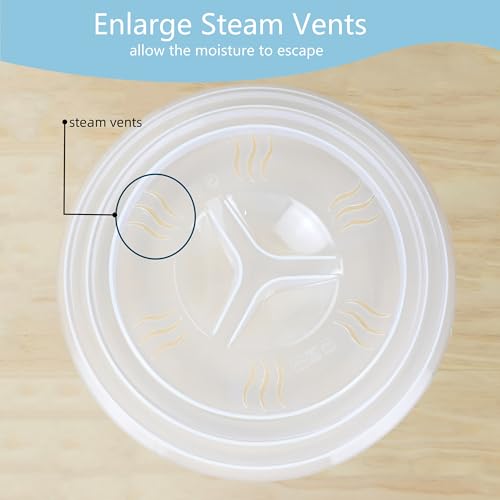 2PCS Microwave Splatter Cover 11.5 Inch BPA Free K9780