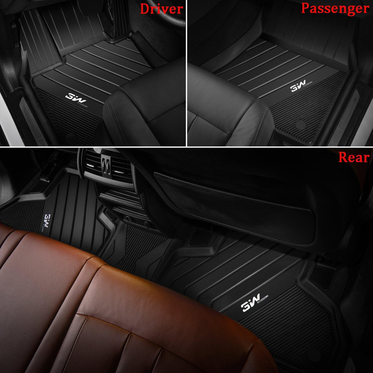 Black Heavy Duty All Weather Cargo Liner Trunk Mat M3013