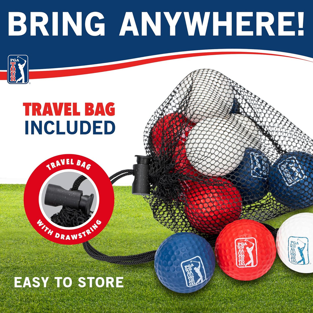 12 Pack Soft Foam Practice Golf Balls with Carry Bag R7168