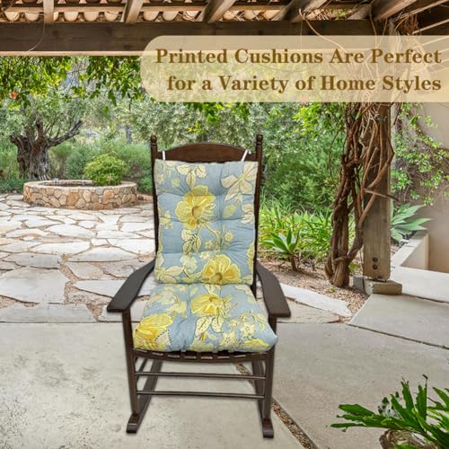 Rocking Chair Cushion Set with Ties V9113
