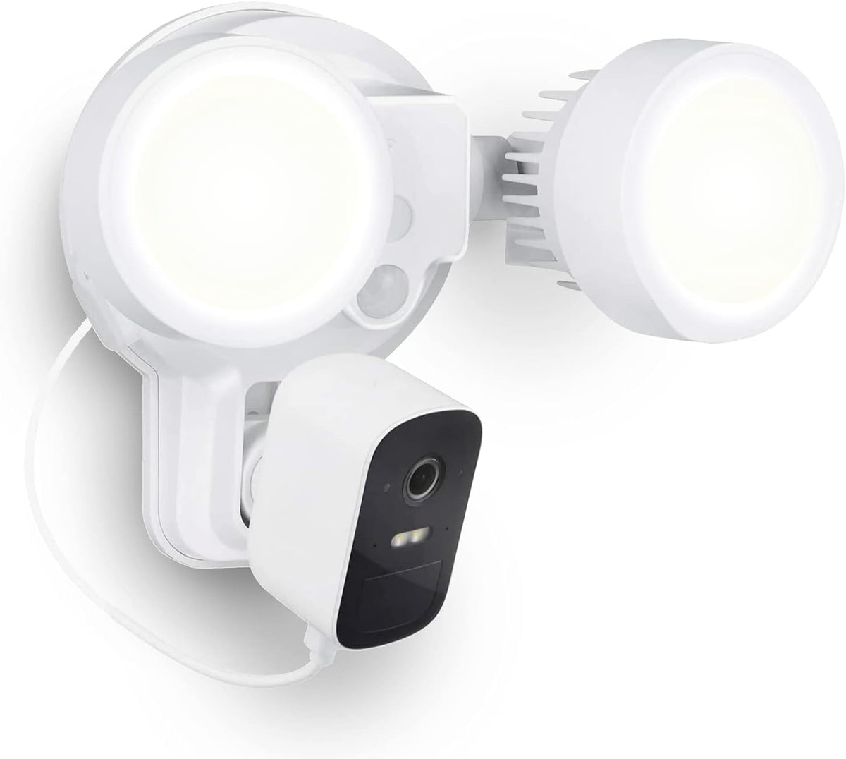 3-in-1 Wired Floodlight, Charger and Mount 2000 lumens White D537