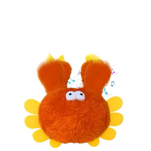 Interactive Chirping Bird with Flapping Wings Rechargeable Cat Toy (Grey) K581
