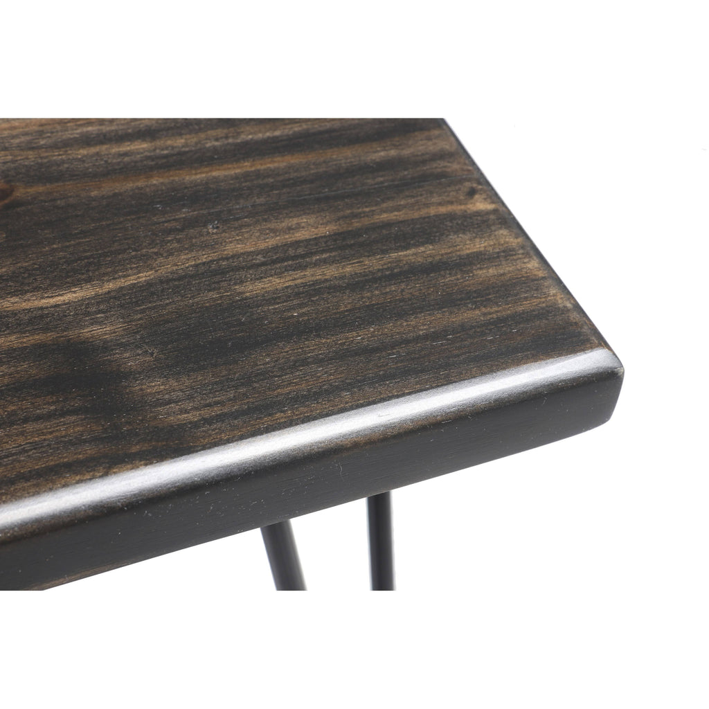 Dark Brown Wood Bench S817726