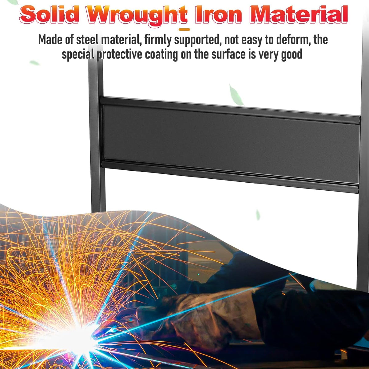 2-Tier Metal PC Stand with Locking Caster Wheels I430